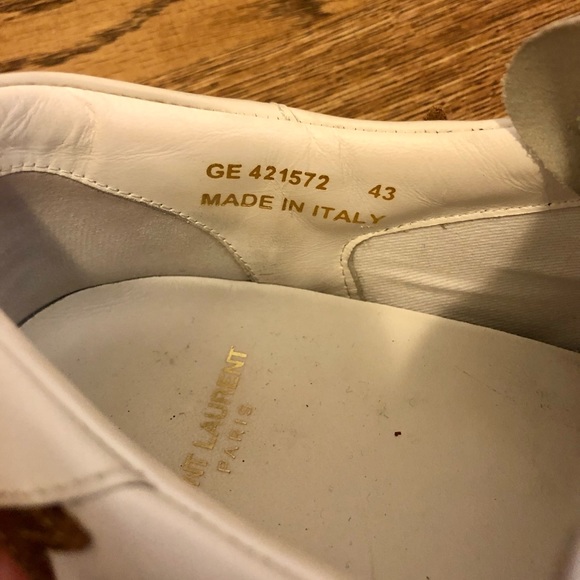 COURT CLASSIC GOLDEN METALLIC CALIFORNIA SNEAKERS - Picture 5 of 6